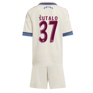 Ajax Josip Sutalo #37 Jalkapallovaatteet Lasten Kolmas peliasu 2025-26 Lyhythihainen (+ Lyhyet housut)